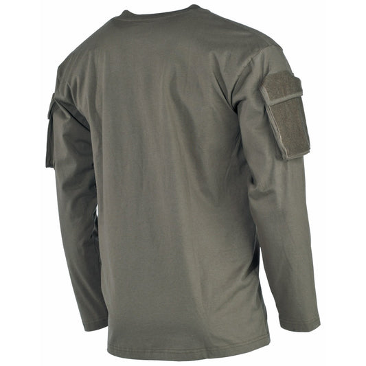 US Shirt, langarm, oliv,mit Ärmeltaschen