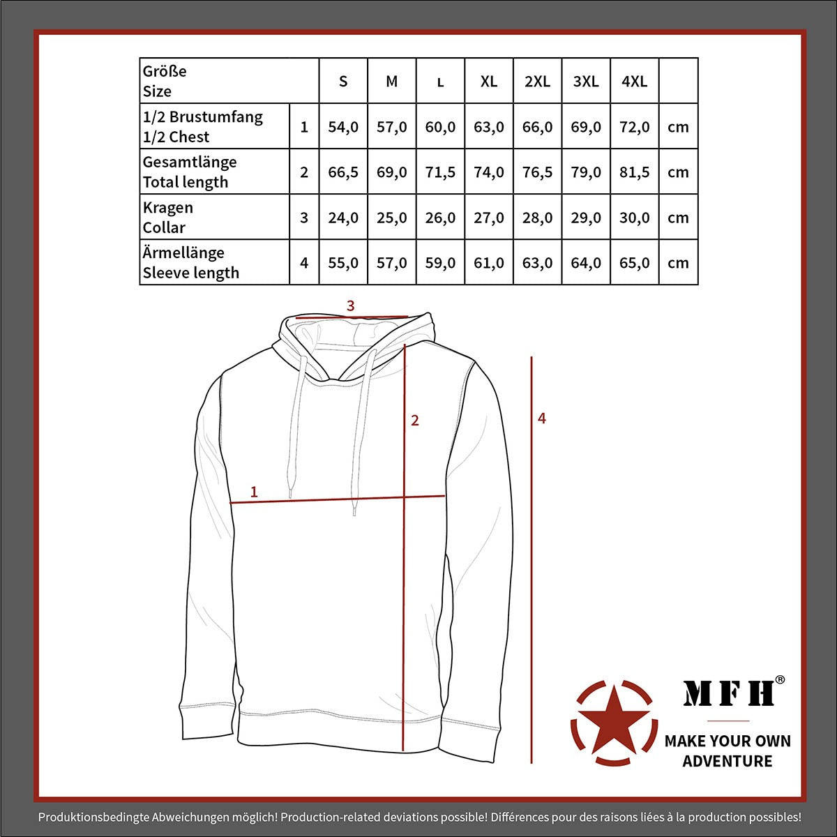 Kapuzen Sweatshirt,340 g/m², schwarz