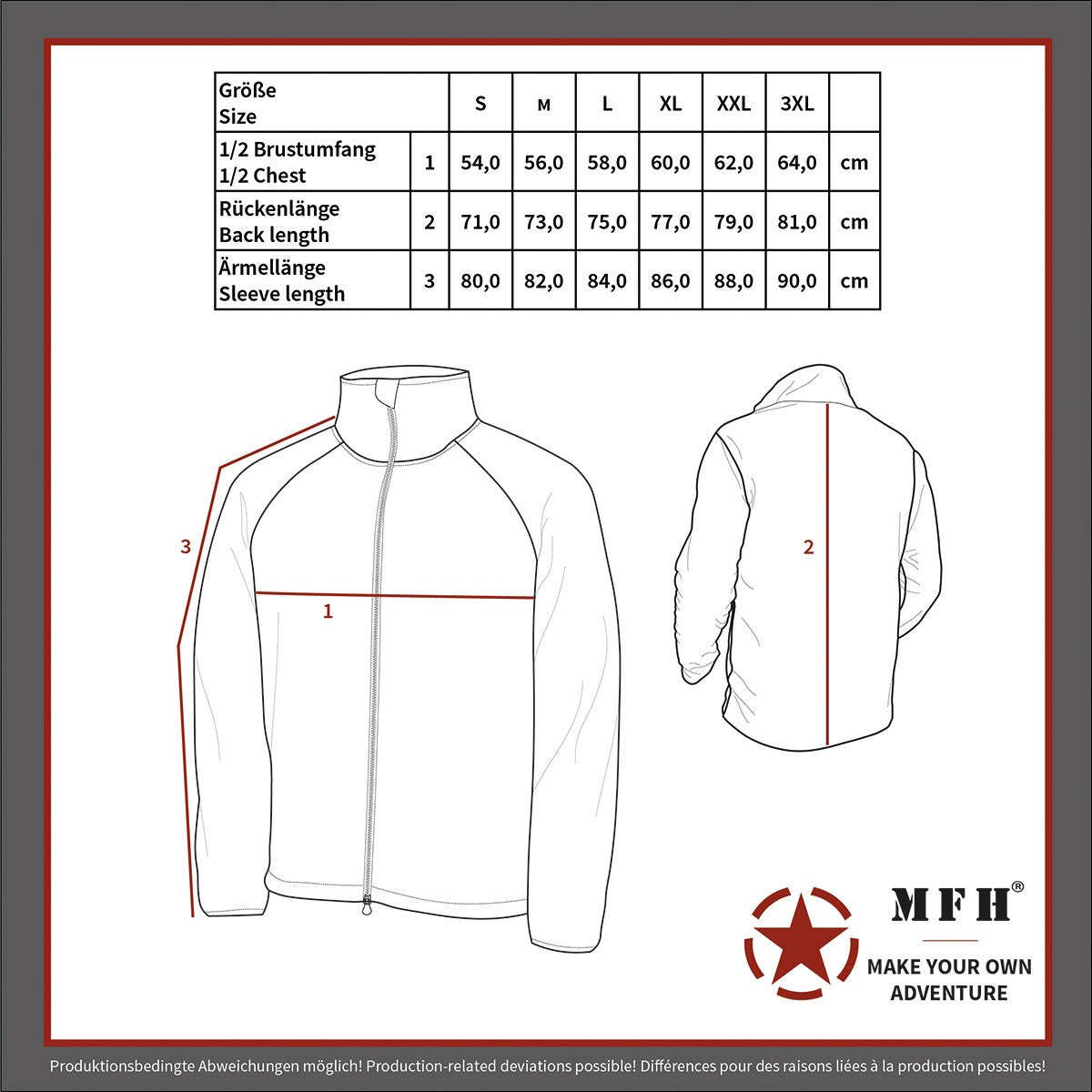 Fleece-Jacke, "ViperGrid",schwarz