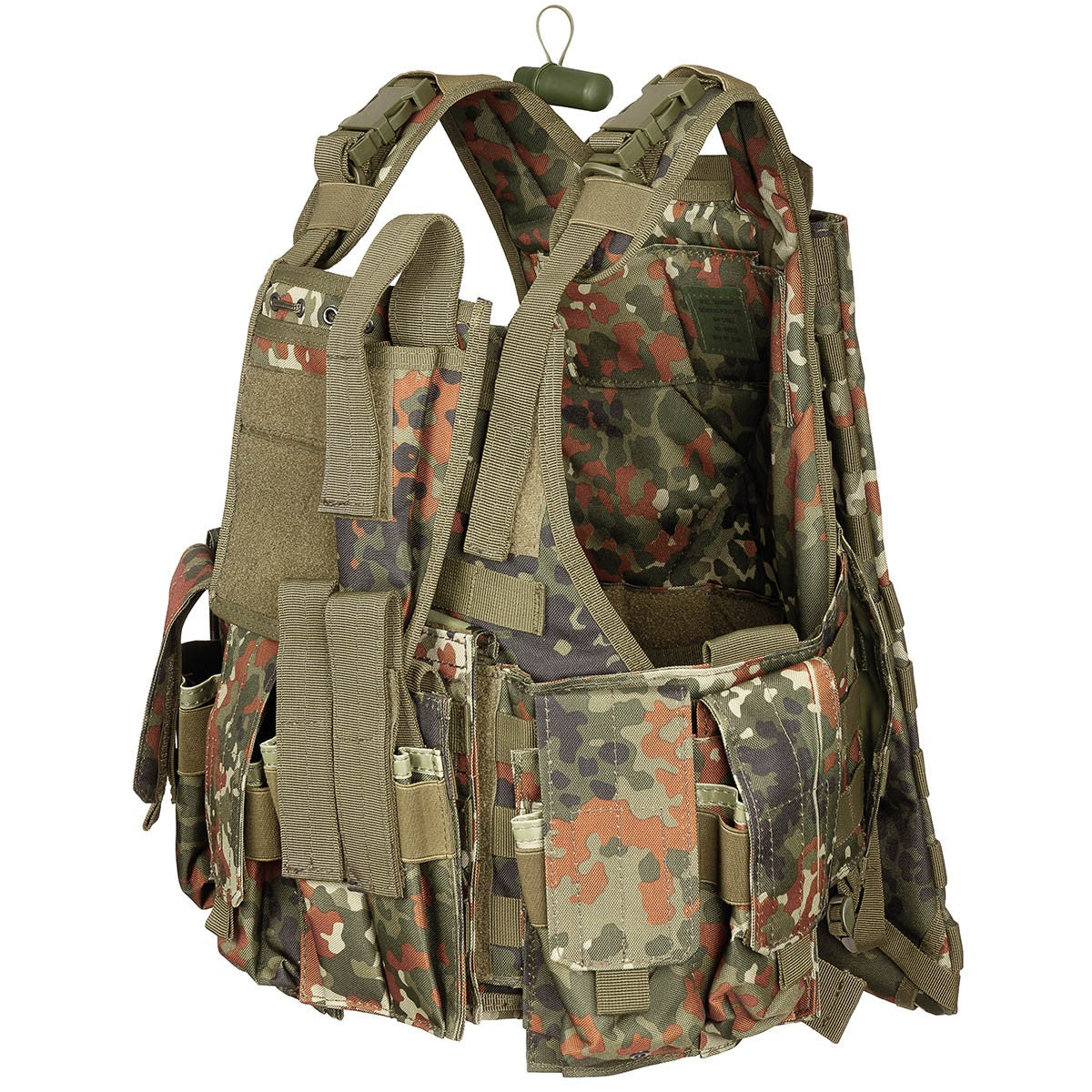 Weste, "Ranger", div. Taschen,flecktarn