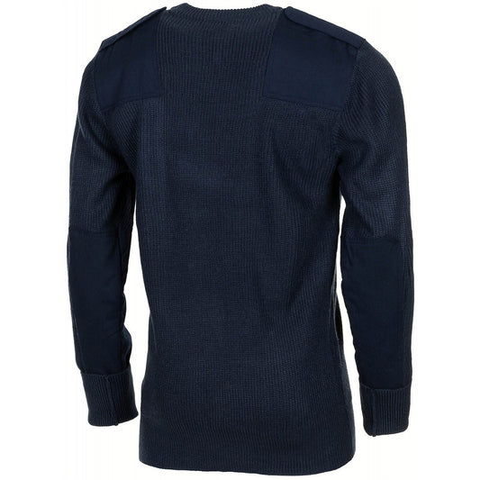 BW Pullover, mit Brusttasche, blau