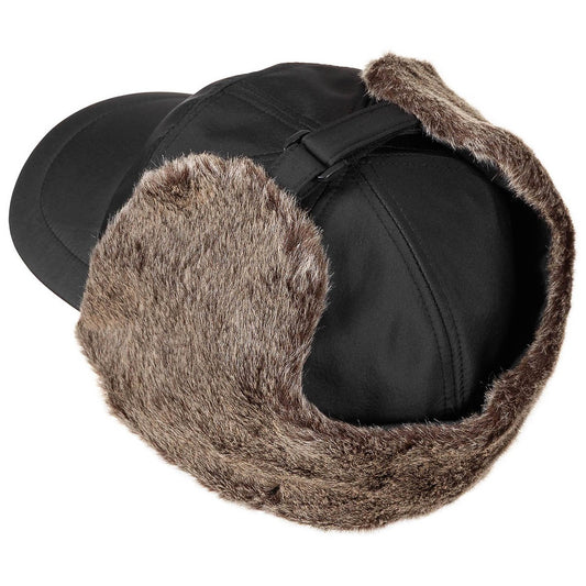 Winter Cap, "Trapper",schwarz