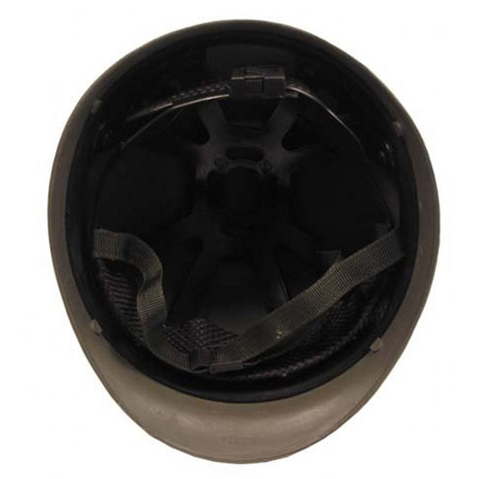 US Helm, Kunststoff,mit Stoffbezug, woodland