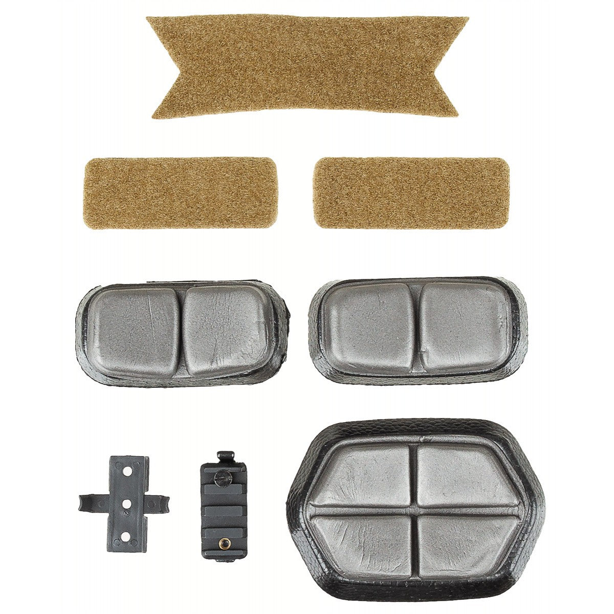 US Helm, FAST-Fallschirmjäger,coyote, Rails, ABS-Kunststoff