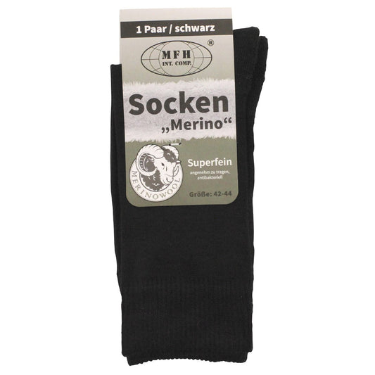 Socken, "Merino", schwarz