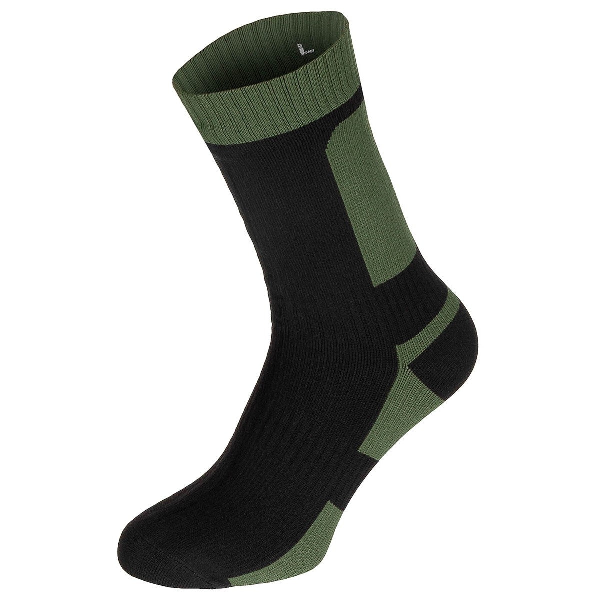 Socken, kurz, wasserdicht,oliv/schwarz