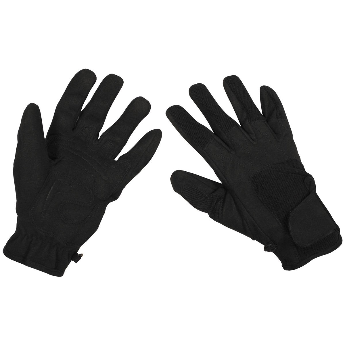 Fingerhandschuhe,Worker light, schwarz