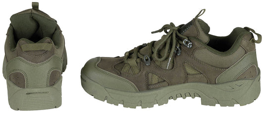 Halbschuhe, "Commando",oliv