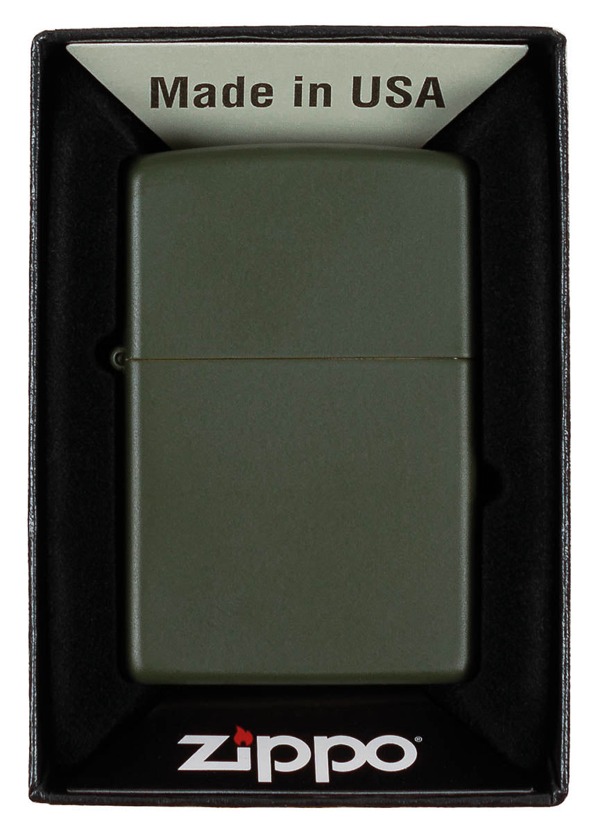 Feuerzeug, Zippo,Green Matte, unbefüllt