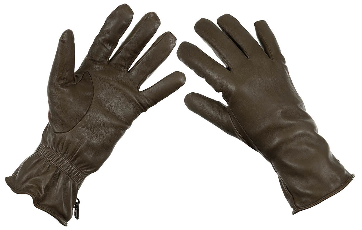 Brit. Lederhandschuhe, braun,MK II Combat, gefütt., neuw.