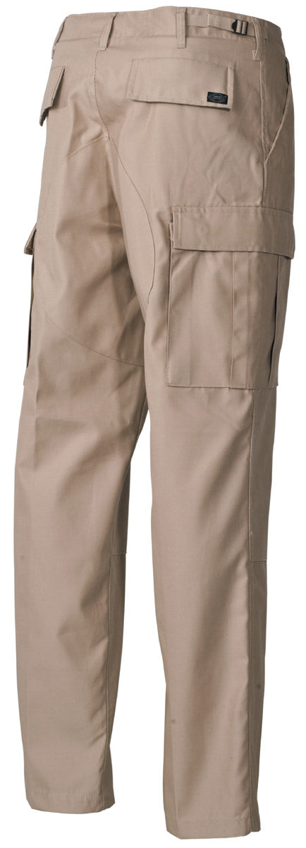 US Kampfhose, BDU, khaki,Knie- und Gesäßverstärkung