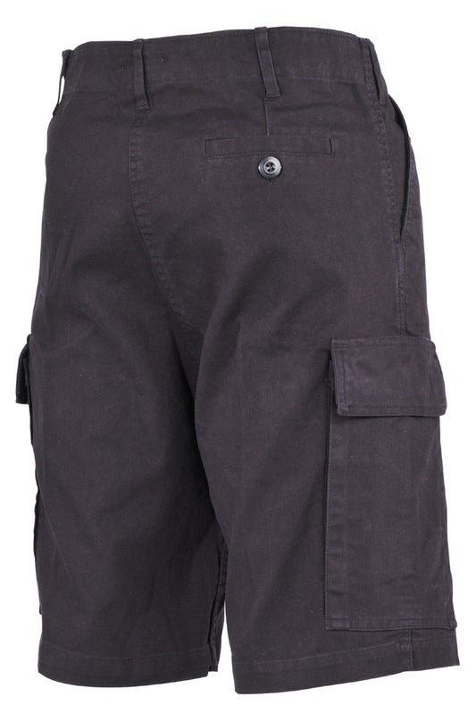 BW Moleskin Bermuda, schwarz-stonewashed