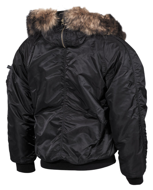 US Polarjacke N2B, schwarz,dick gefüttert
