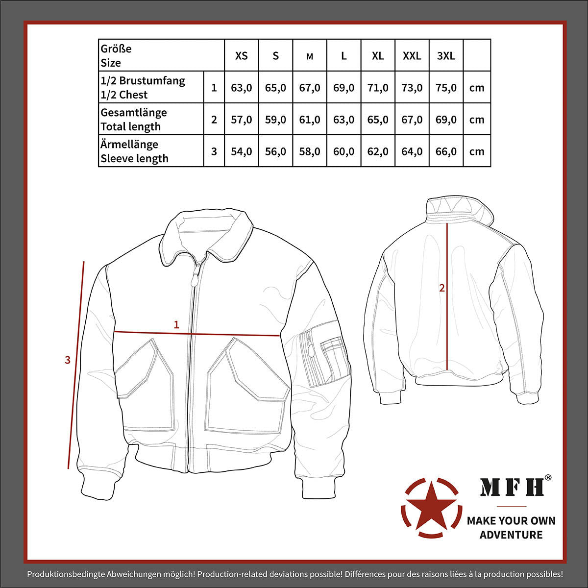 US CWU Pilotenjacke, schwarz