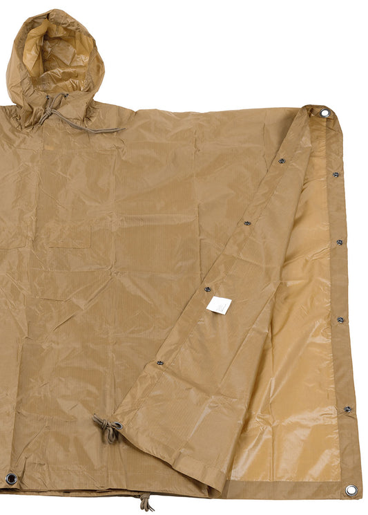 Poncho, Rip Stop,coyote tan, ca. 144 x 223 cm