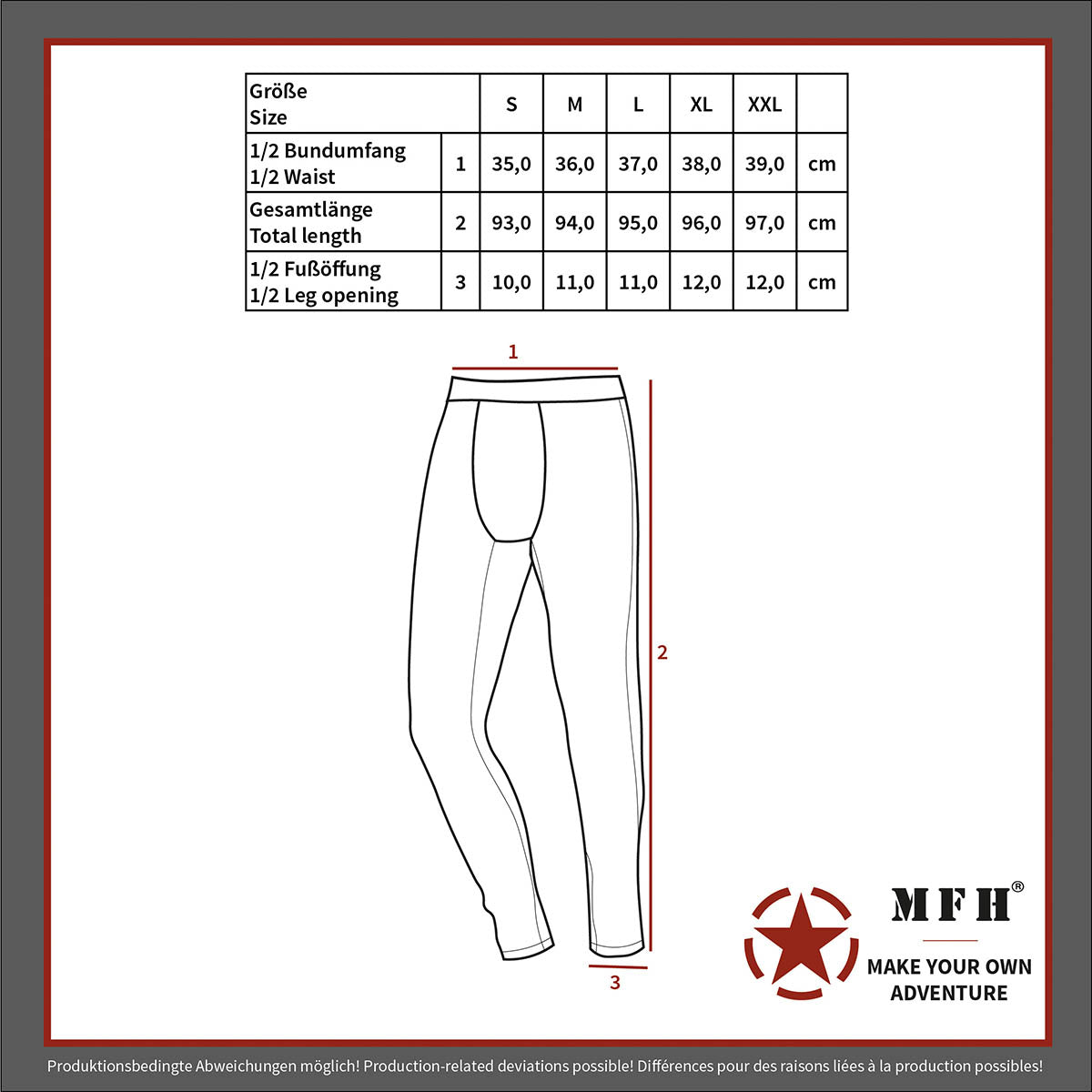 Thermo-Funktions-Unterhose,lang, schwarz