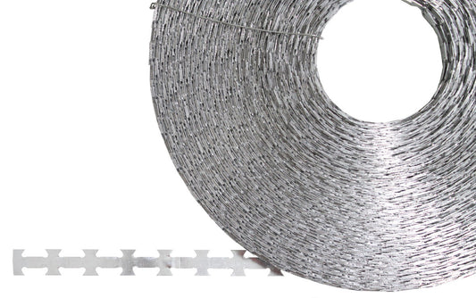 Band-Stacheldraht, Metallverzinkt, 120 m, Durchm. 30 cm