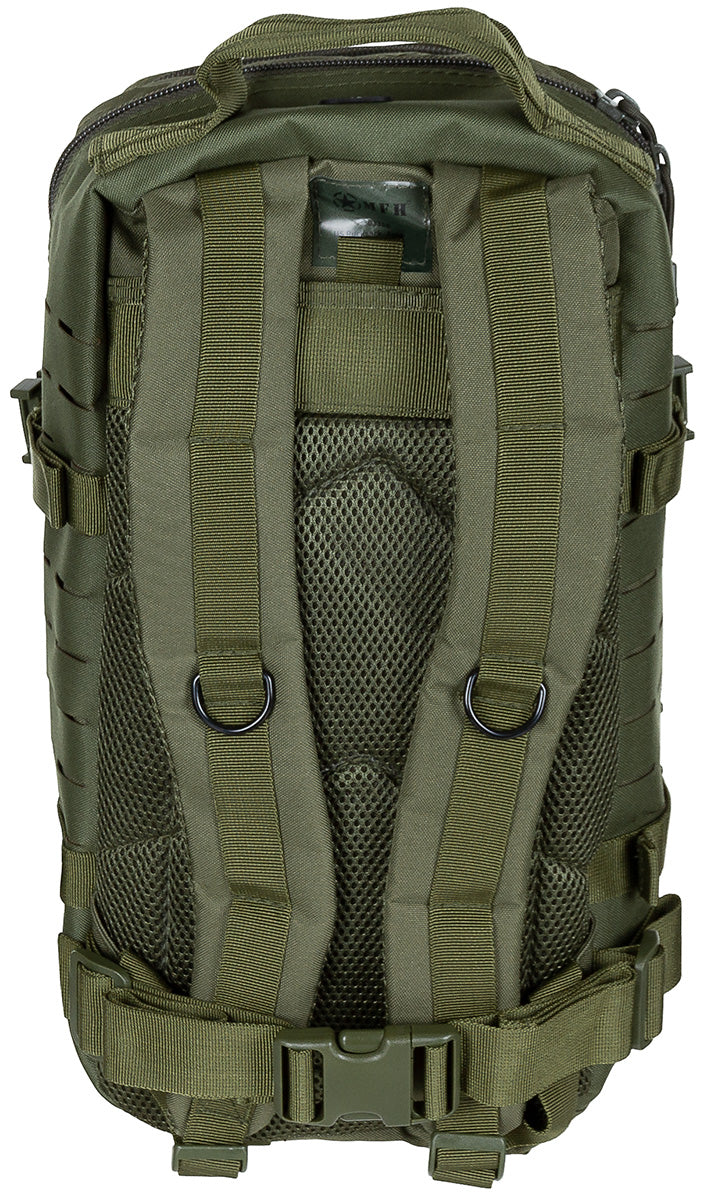 US Rucksack, Assault I,Laser, oliv