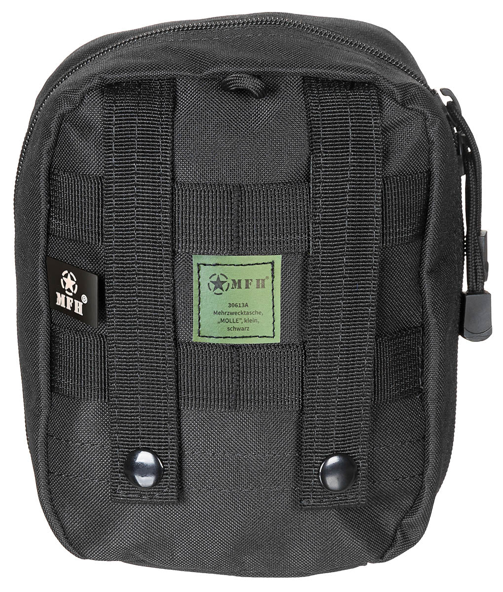 Mehrzwecktasche, "MOLLE",klein, schwarz