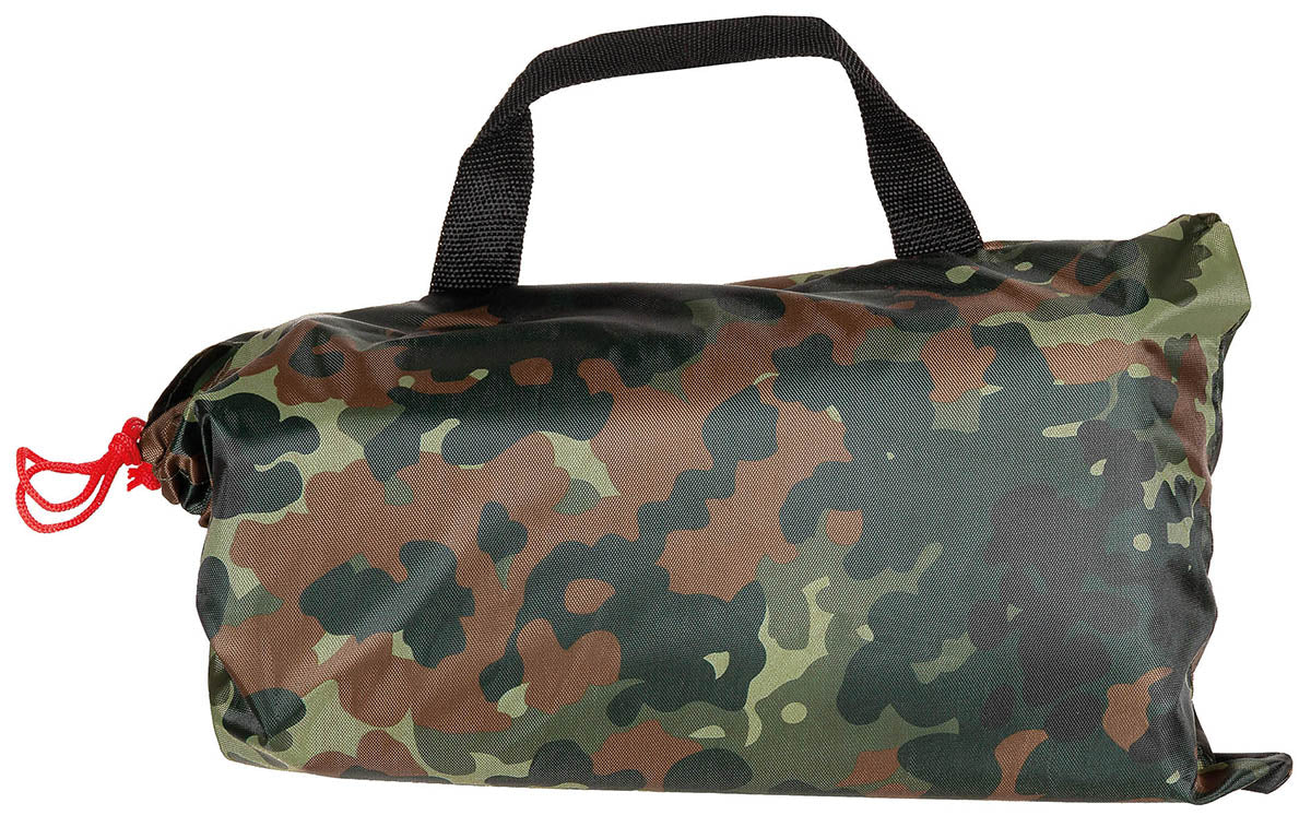 Mehrzweckplane, "Tarp",flecktarn, ca. 500 x 600 cm