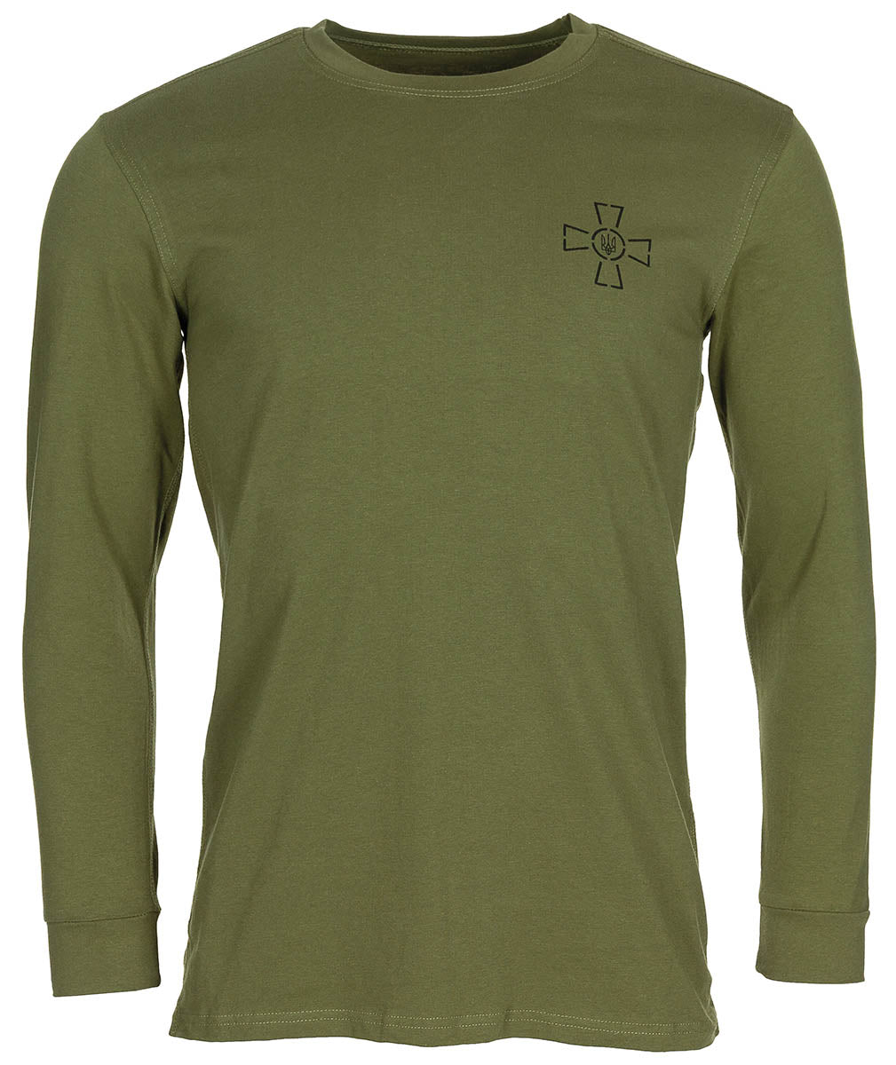 Ukr. Unterhemd, langarm,oliv, neuw.