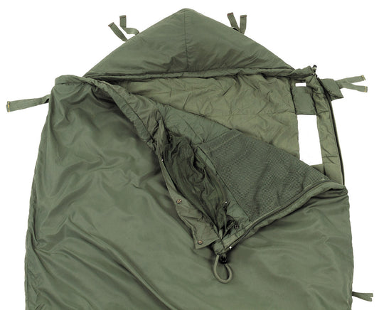 Brit. Mumienschlafsack,Light Weight, oliv, gebr.