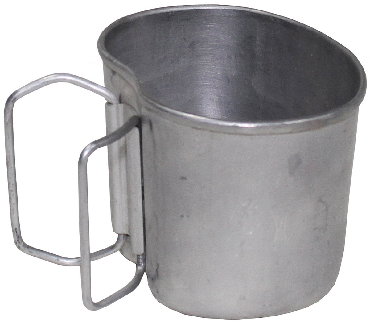 Österr. Trinkbecher, Alu,zur Feldflasche, gebr.