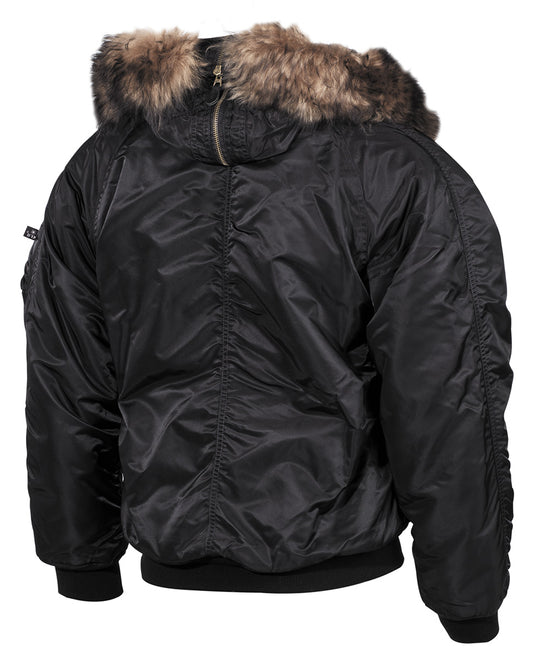 US Polarjacke N2B, schwarz,dick gefüttert