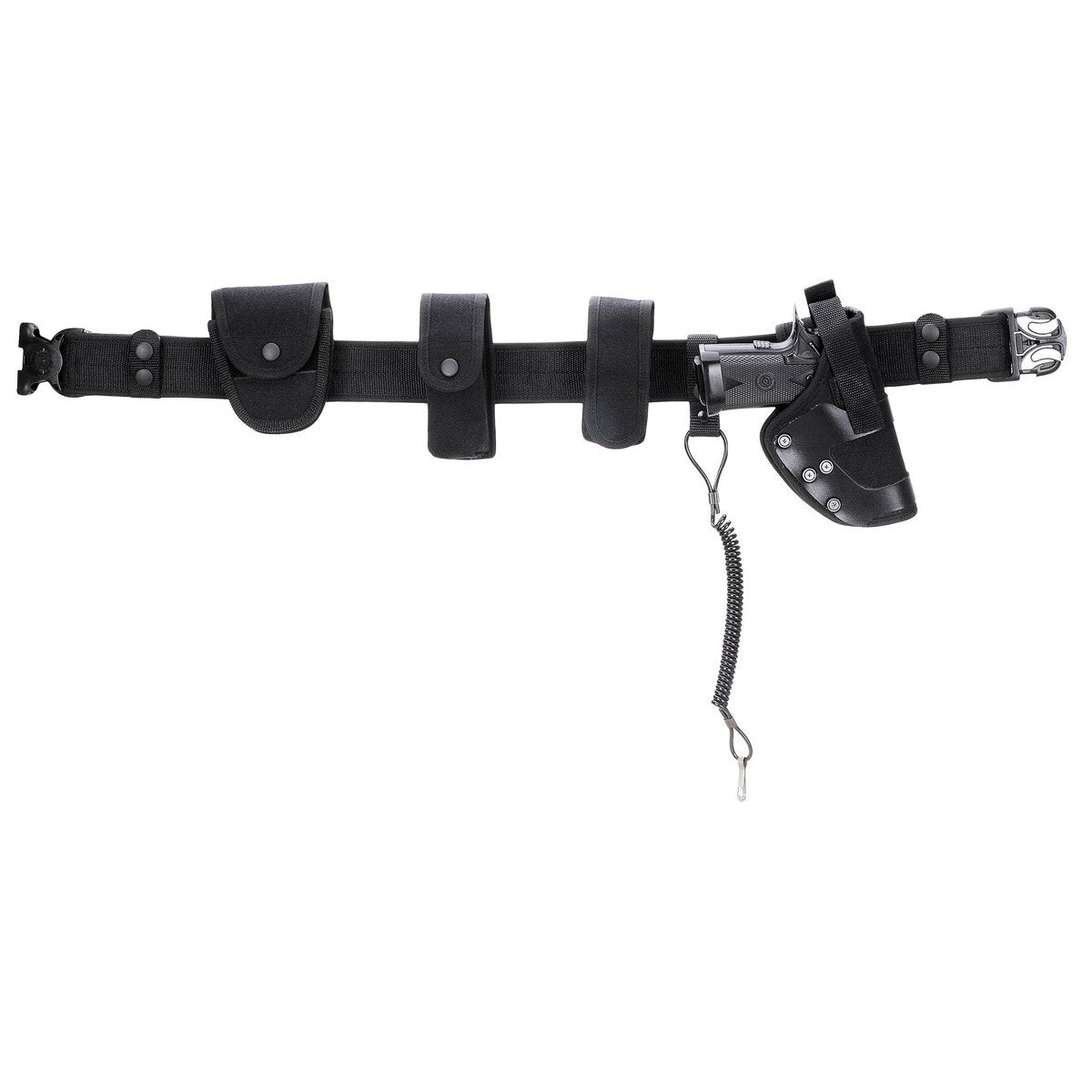 Koppel, "Security", schwarz,8-teilig, PP-Einlage