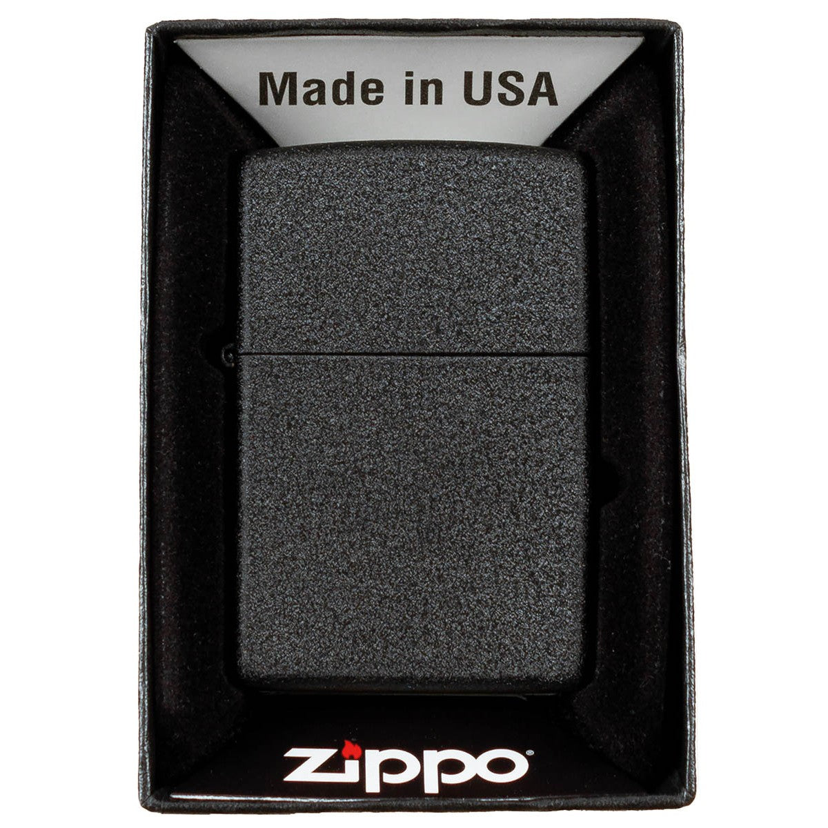 Feuerzeug, Zippo,Black Crackle, unbefüllt