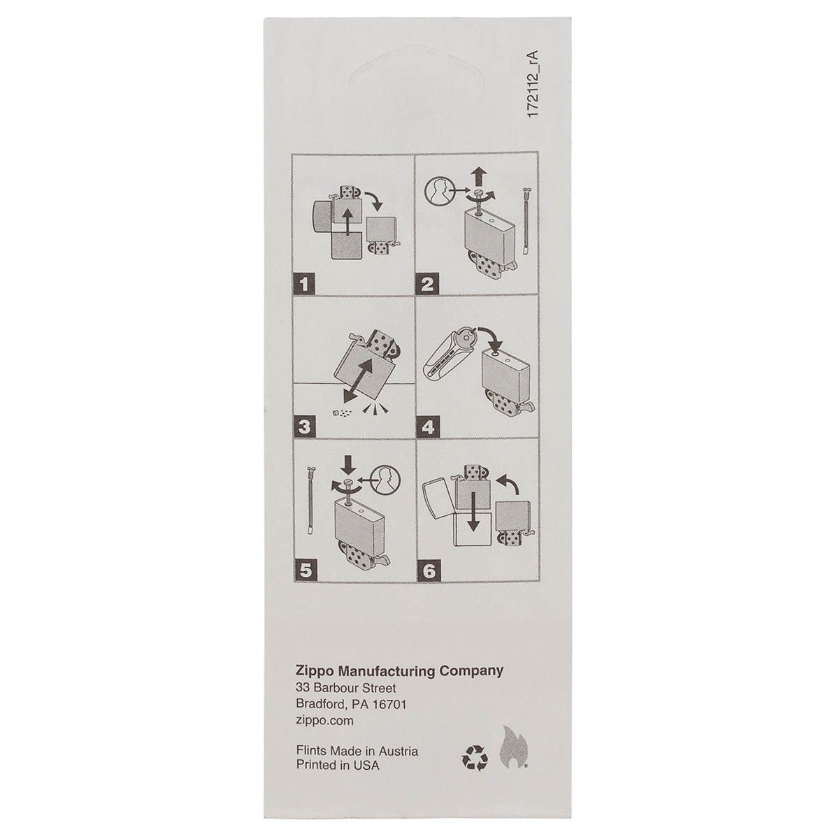 Zippo Feuersteine,24 Spender/Display