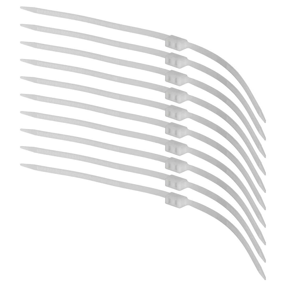 Kunststoffhandschellen,10 St./Pack, 70 x 1,2 cm, weiß