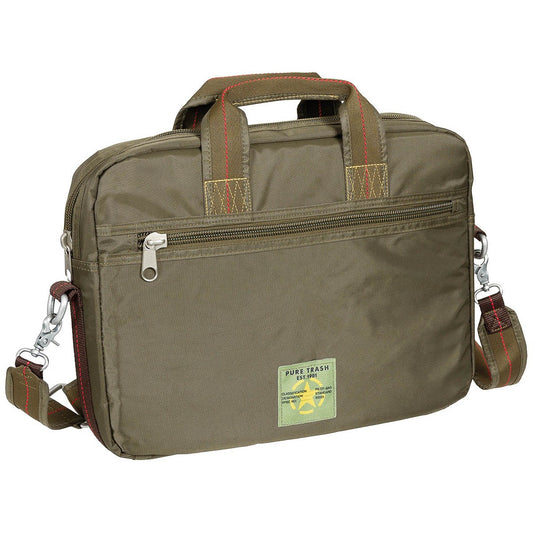 Handtasche, "PT", groß,Karabinerhaken, oliv