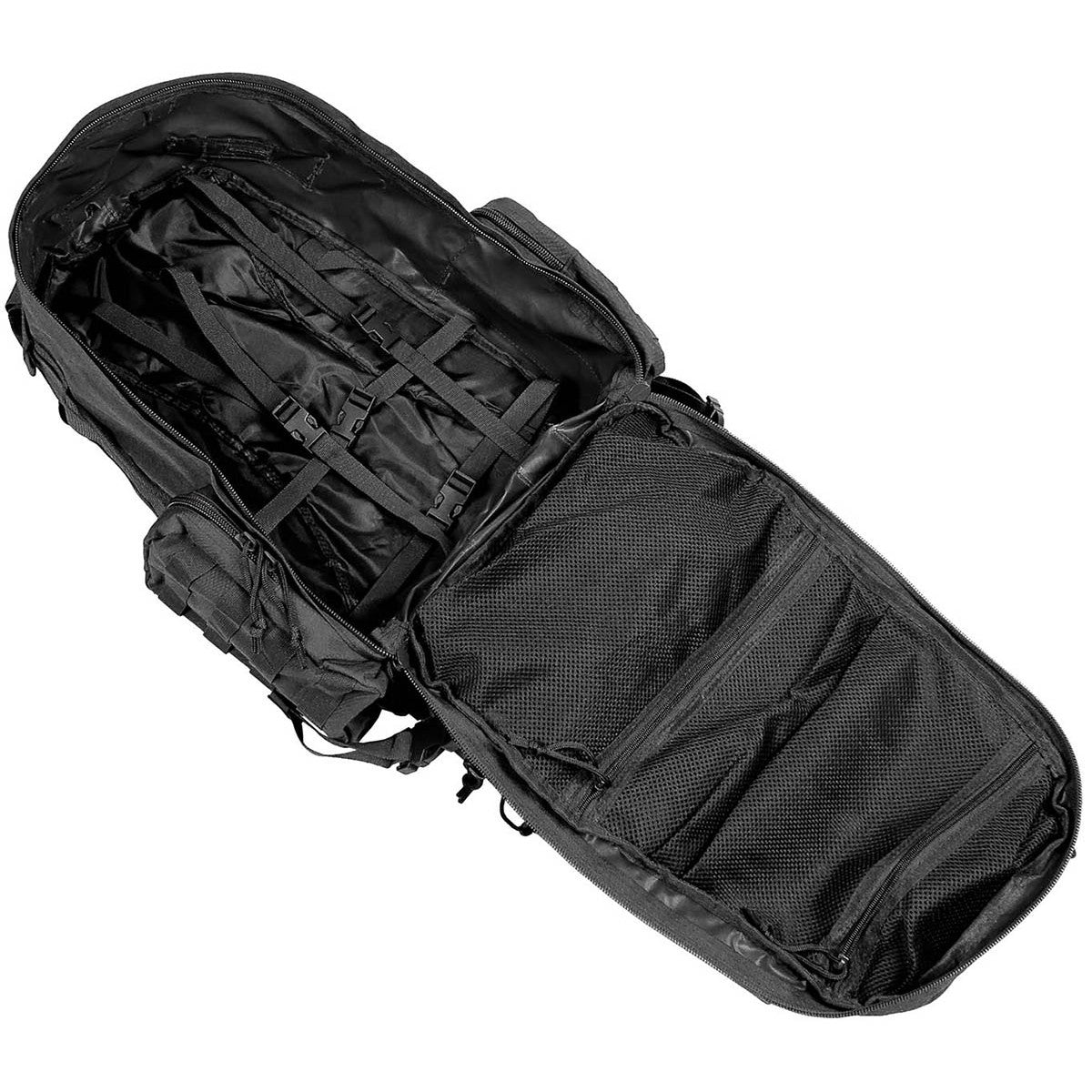 Ital. Rucksack, schwarz,Tactical-Modular