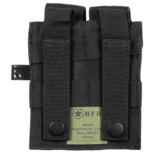 Magazintasche, 2-fach, klein,MOLLE,schwarz
