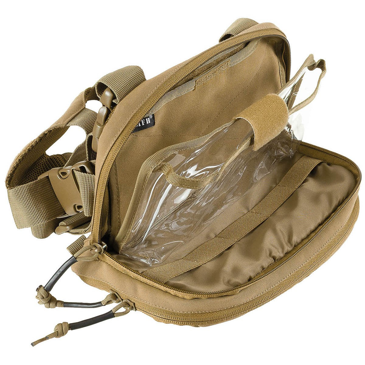 Karten-/Tablet-Tasche,klappbar, coyote tan