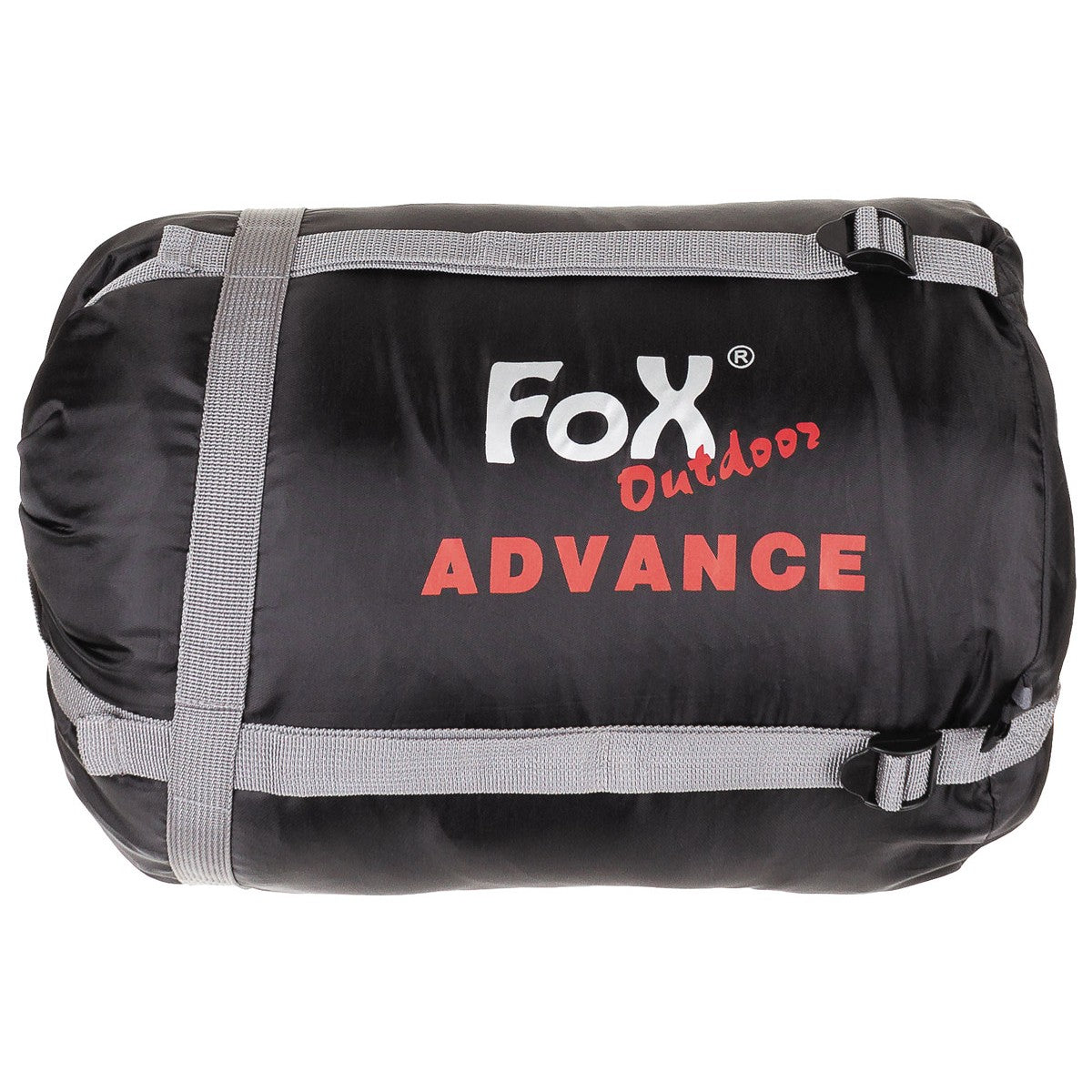 Mumienschlafsack, "Advance",schwarz-grau