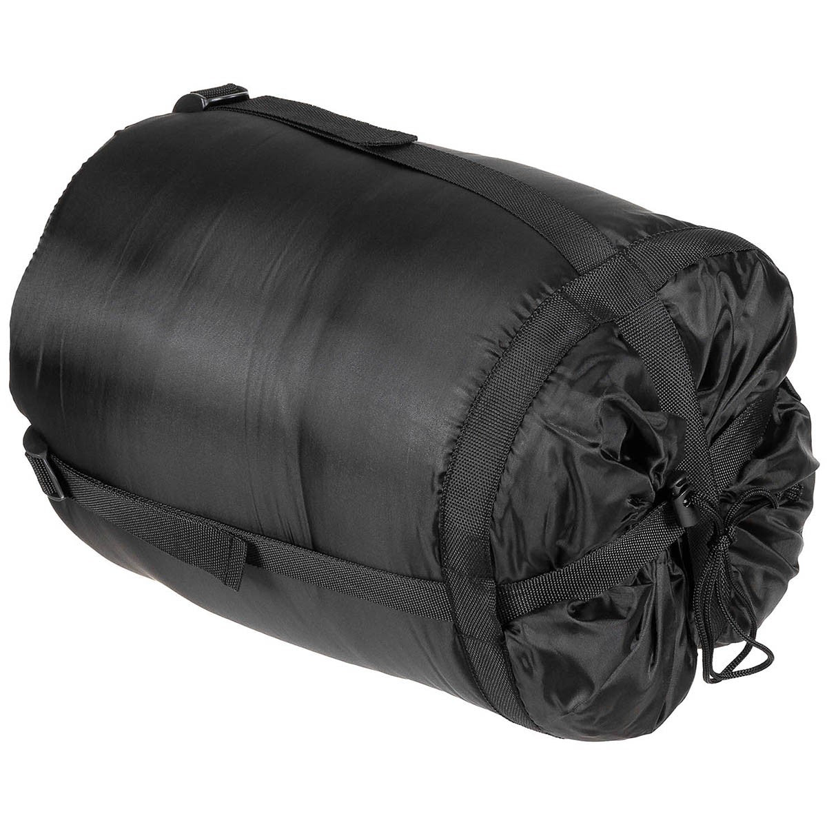 Mumienschlafsack, schwarz,2-lagige Füllung