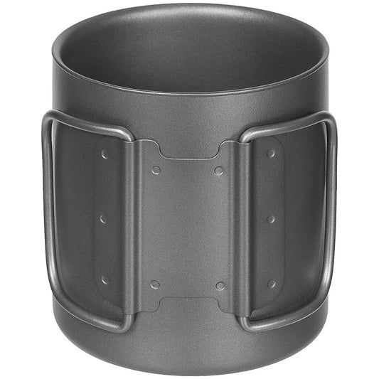 Tasse, Titan, Klappgriffe,doppelwandig, ca. 300 ml