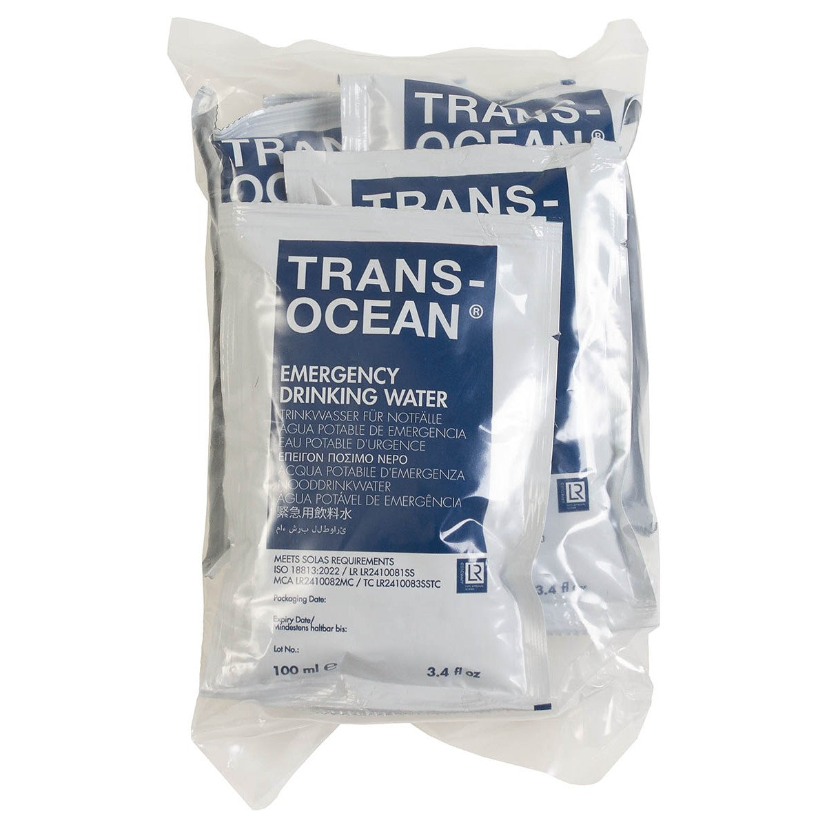 Trinkwasser, "Emergency",Pack mit 5 x 100 ml Beutel