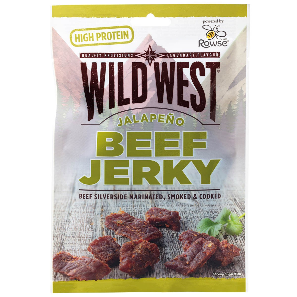 Wild West, Beef JerkyJalapeno, 60 g, 7% Mwst.