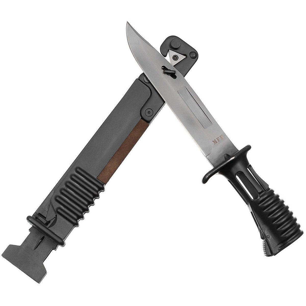 Brit. Bajonett, SA80, schwarz,Scheide, Tasche DPM