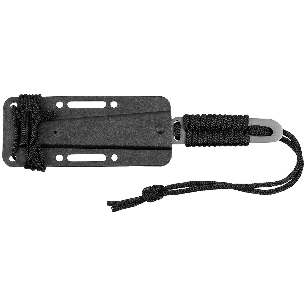 Messer, "Action I", schwarz,Griff umwickelt, Scheide