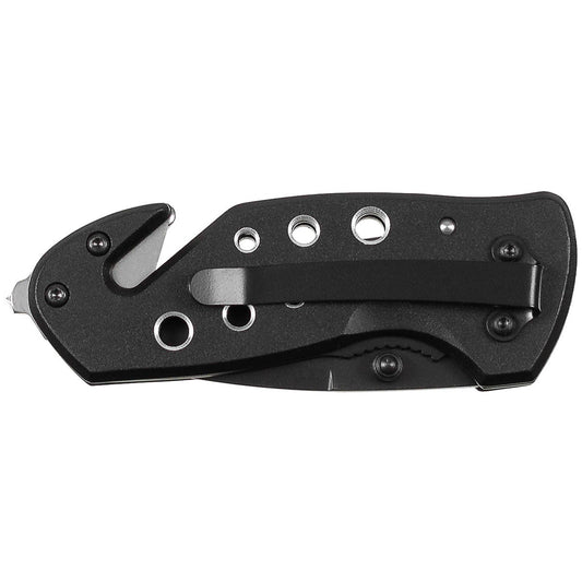Klappmesser, Einhand, schwarz, Metallgriff
