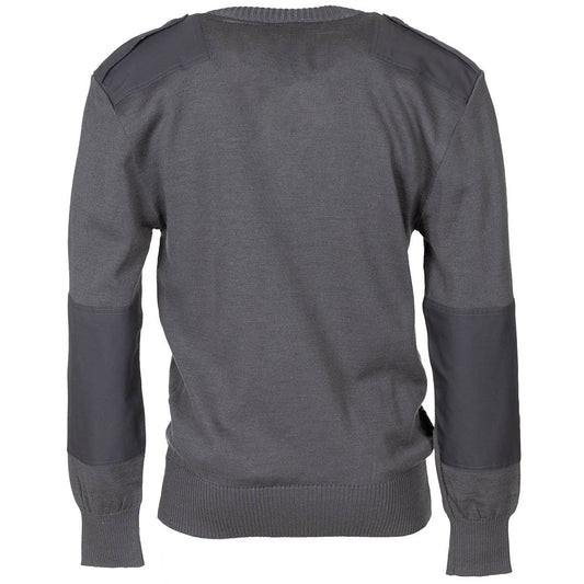 Österr. BH V-Pullover, grau,neuwertig