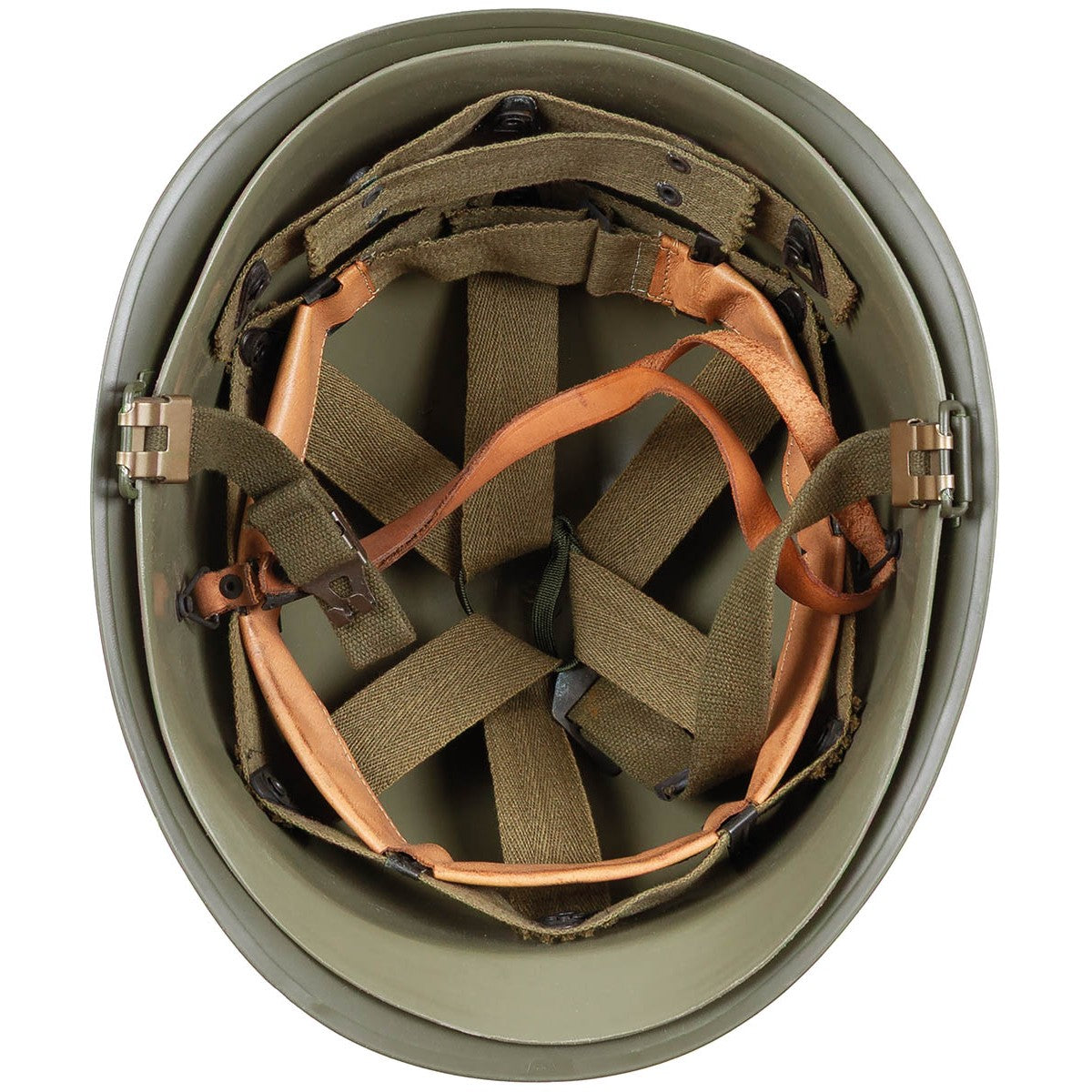 Belg. Helm "M51", oliv, mitKunststoff-Innenhelm, neuw.