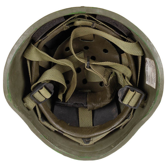 Ital. Helm, Ballistik, "T.P.",oliv, neuw.(EXP.BESCHRÄNKUNG)