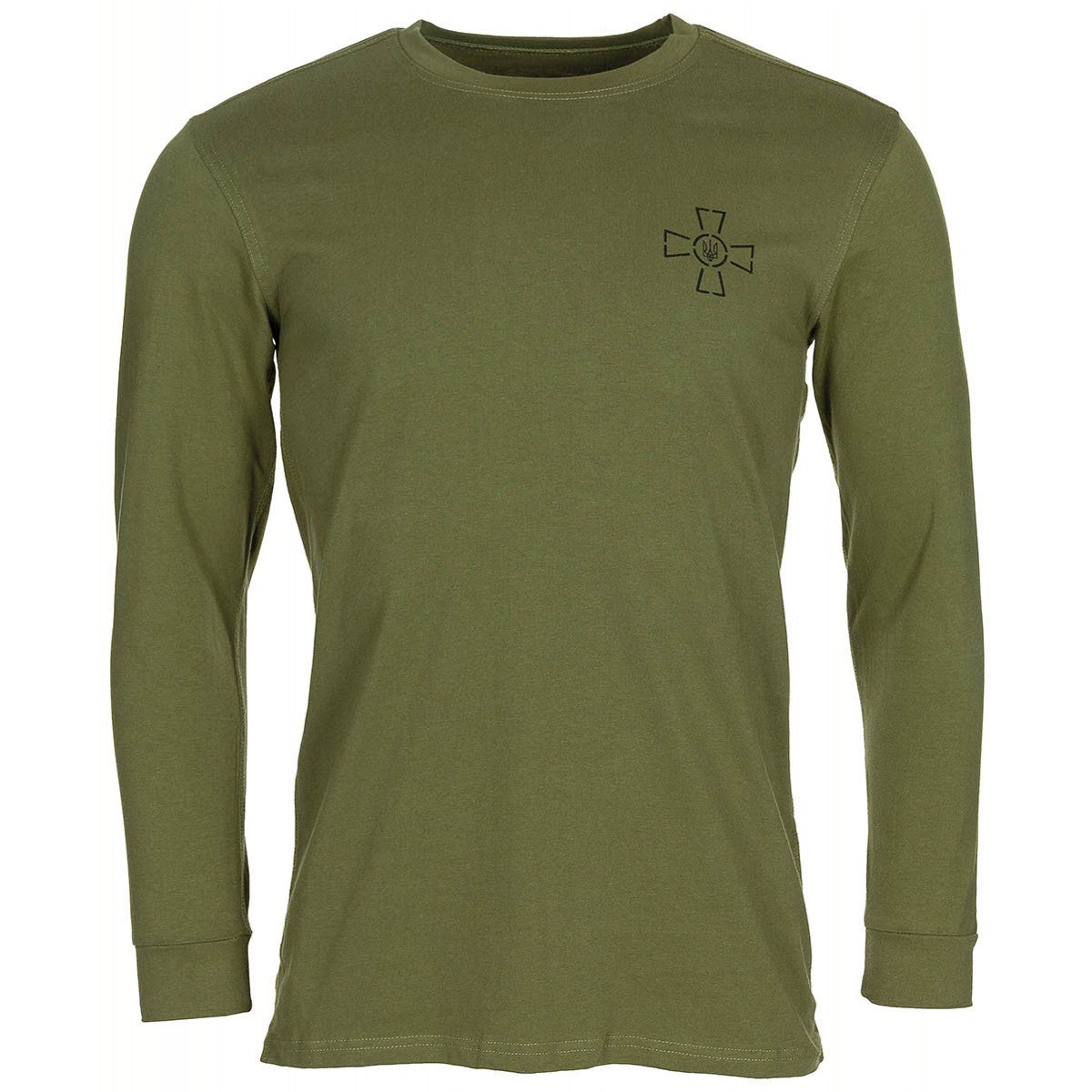 Ukr. Unterhemd, langarm,oliv, neuw.