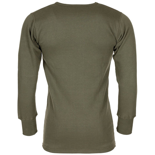 Franz. Unterhemd, Plüsch,langarm, oliv, neuw.