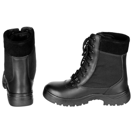 Franz. Einsatzstiefel, Leder/Cordura, schwarz, neuw.